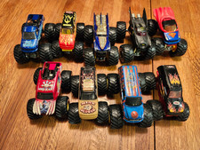 Lot of 9 Hotwheels Diecast Monster Trucks