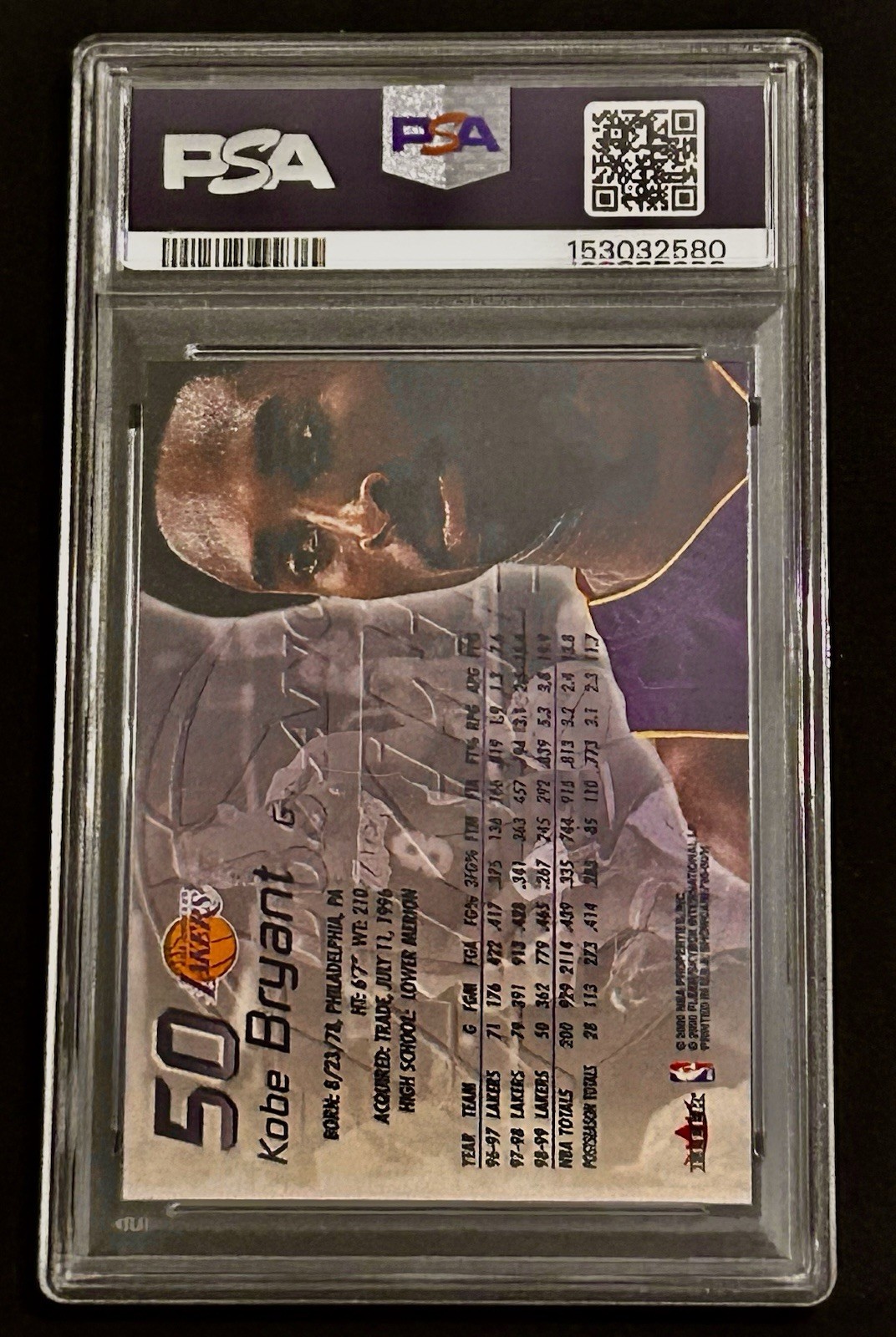1999 Flair Showcase Kobe Bryant #50!  PSA 9 Mint! Lakers GOAT! 🐐 view 2