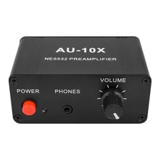 DC 9-19V Stereo Preamplifier 10 Times Amplifier NE5532 With 3.5mm Input Output