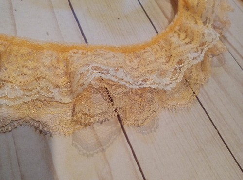 Lot Vintage Lace White Peach Blue Lace Vintage Lace Trims Triple Lace Double - Picture 2 of 9