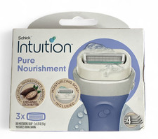Schick Intuition Pure Nourishment Razor Refill Cartridges 3 Count Cocoa Butter