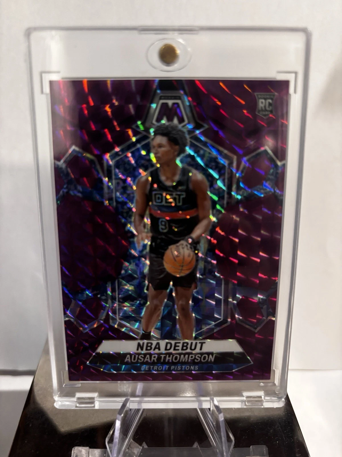 2023-24 Mosaic Ausar Thompson /99 Purple Mosaic Prizm Debut Rookie RC #262