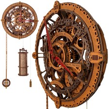 Wooden.City Steampunk 3D Puzzle Diy Mechanical Wall Kit For Engineering Gift