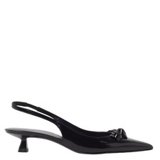 Stuart Weitzman Rosie 35 Leather Slingbacks