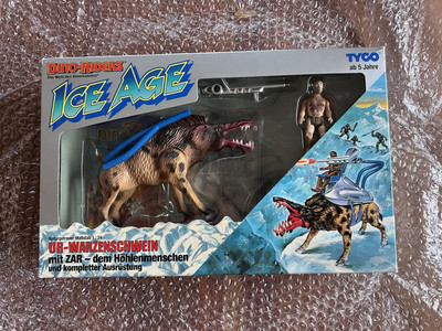 TYCO SISO Dino Riders Ice Age - Killer Warthog / Urwarzenschwein & Zar MISB
