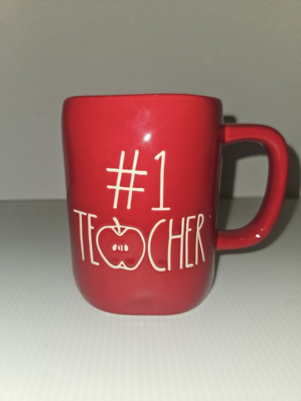Rae Dunn Artisan Collection “#1 TEACHER” Red Mug by Magenta