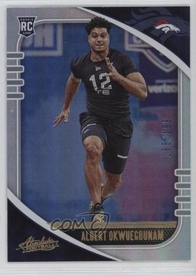 2020 Panini Absolute Spectrum 165/199 Albert Okwuegbunam #104 Rookie RC 0q3
