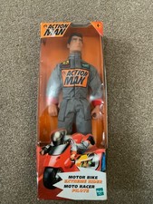 action man motorbike extreme rider still in box  2000 hasbro 12” figure rare