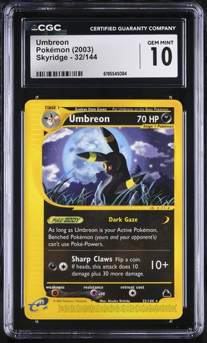 Umbreon graded CGC 10 for sale on eBay