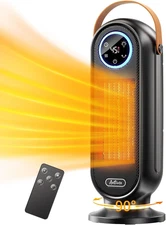 Space Heaters for Indoor Use, 16 Inch Portable Electric Heater for Office, 1500W