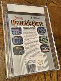 CASTLEVANIA III 3 DRACULA&rsquo;S CURSE VGA 85 Graded H-Seam Factory Sealed 1990 NES
