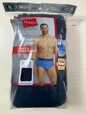 NEW Hanes Ultimate Tagless Briefs Men's Colors 7-pack Size XL