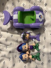 Nick Jr. Bubble Guppies Gil s Fin-tastic Racer Purple Push Car 3 figures