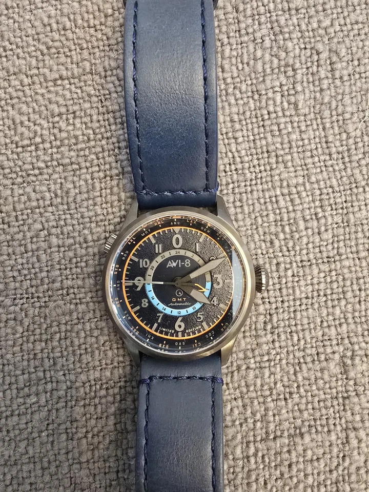 AVI-8 x Islander Limited Edition Flyboy Wingman Worldtimer GMT - Image 4 of 4
