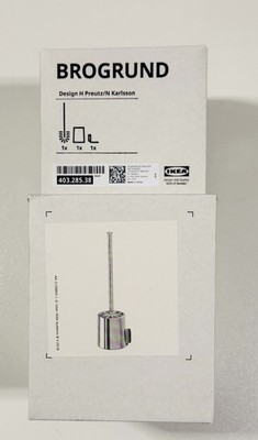 IKEA BROGRUND Klobürste WC Garnitur Toilettenbürste 403.285.38 Edelstahl Neu OVP