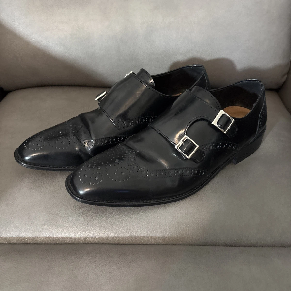 Vero Cuoio Black Dress Shoes for Men with Upper Leather for 