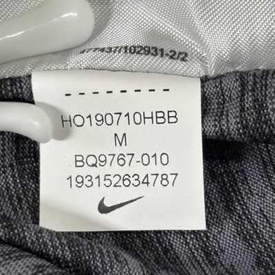 写真 Nike Baseball Shirt Men's Medium Black Gray Dri-Fit 3/4 Raglan