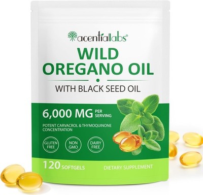 NIFEISHI Oil of Oregano with Black Seed Oil  in 1 6000mg  120Count