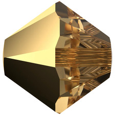 Swarovski Crystal Beads Bicone Crystal Aurum (5328)