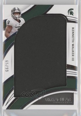 2022 Panini Immaculate Collegiate Jumbos 65/99 Kenneth Walker III Rookie RC n0c