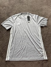 Adidas Men  s Tabela 23 JSY Jersey Football Soccer Team Light Grey White 25 M