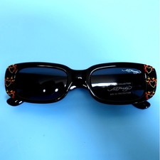 Ed Hardy Burnin Love Sunglasses Black 100 UV Protection
