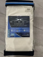 NEW Sheex Experience Performance Fabric KING IVORY Pillowcase Pair Zone 1 Cooler