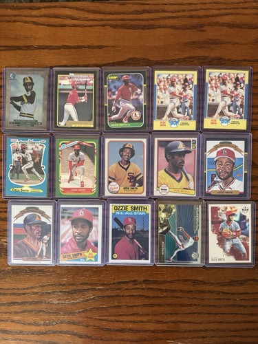 Huge Lot Of 77 Ozzie Smith Cards. See Pics