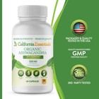 Best Ashwagandha Organic Caps Anxiety Stress support Relief Calm Focus Boost