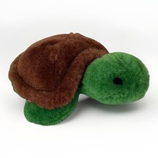 Mini Turtle Plush Stuffed Animal Toy 1987 Dakin 100 WOOL Pile Cotton Backing