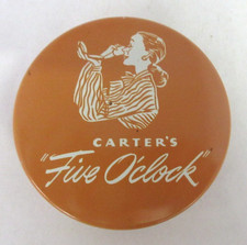 VINTAGE ADVERTISING CARTER'S FIVE O'CLOCK BRAND  TYPEWRITER RIBBON    TIN  695-K thumbnail