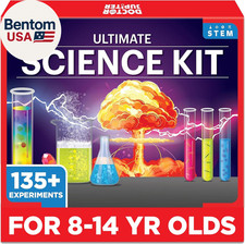 Ultimate Science Kit, Chemistry Set for Kids Ages 8-9-10-11-12-13-14 Birthday