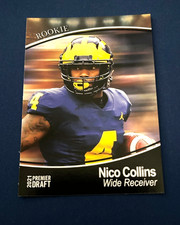2021 Sage NFL Premier Draft Football Nico Collins Rookie Card #12 NM-MT