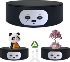 USB  Battery Powered Rotating Display Stand - 5.2" Adjustable Speed Turntable