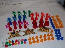 Vintage Chistmas mini light reflector covers Angels Stars Italian Flowers