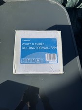 Bathstore Flexible Ducting Kit for Wall Mounted Extractor Fan - White Vent