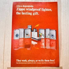 1972 Zippo Lighters Holiday Vintage Print Ad Zippo Manufacturing Co Bradford PA
