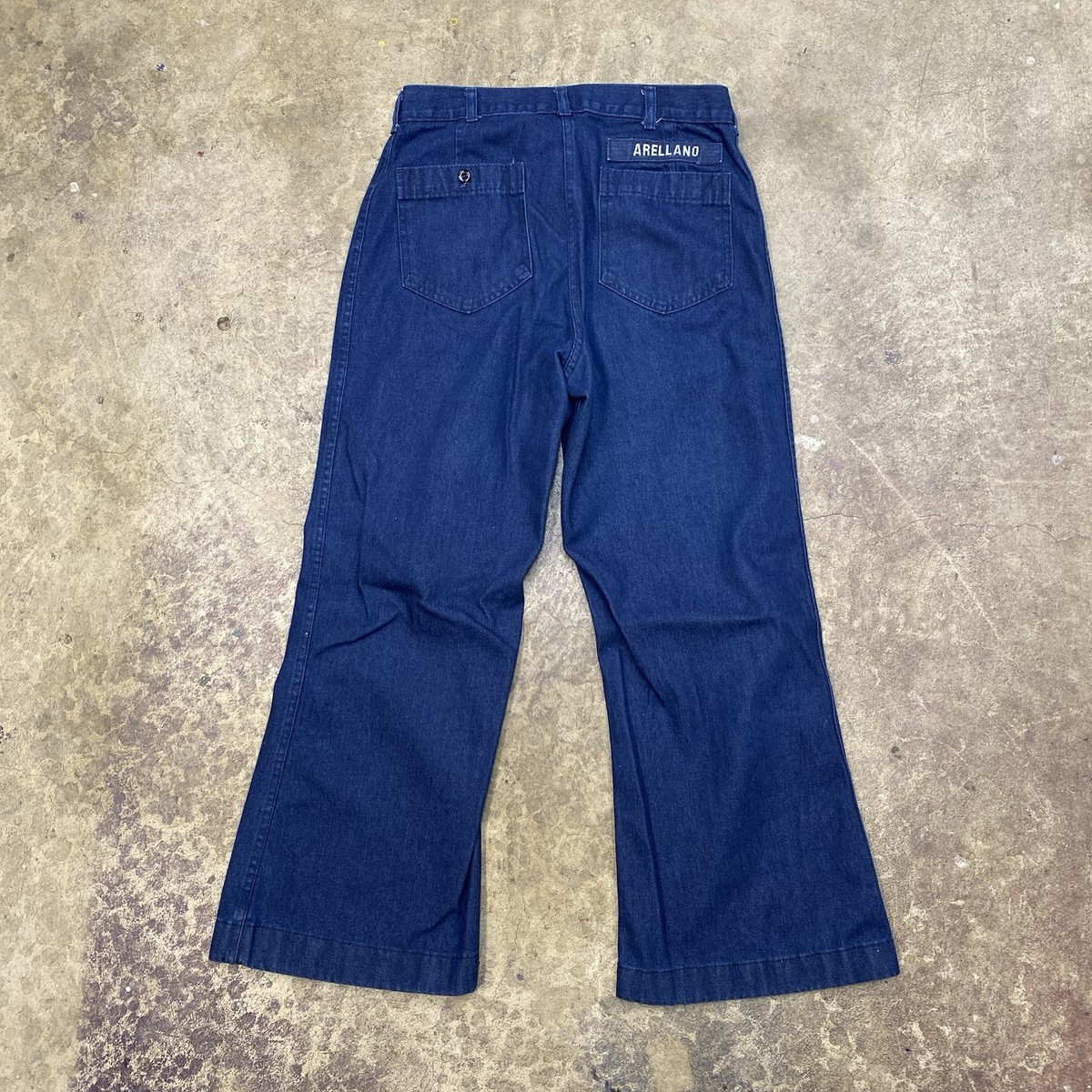 【週末セール】実物US NAVY Utility Trousers USA Vintage US Navy Pants 32R Coastal Industries Denim-Type