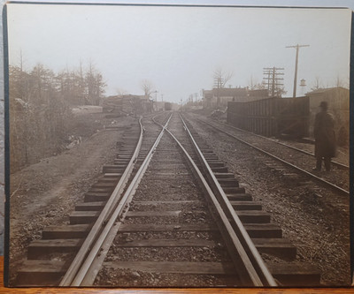 Antique Cabinet Card Defendants Exhibit Carson VA Railroad Yard  RRP 669