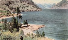 Mason WA Lake Chelan Central Washington North Cascades Vtg Postcard J19