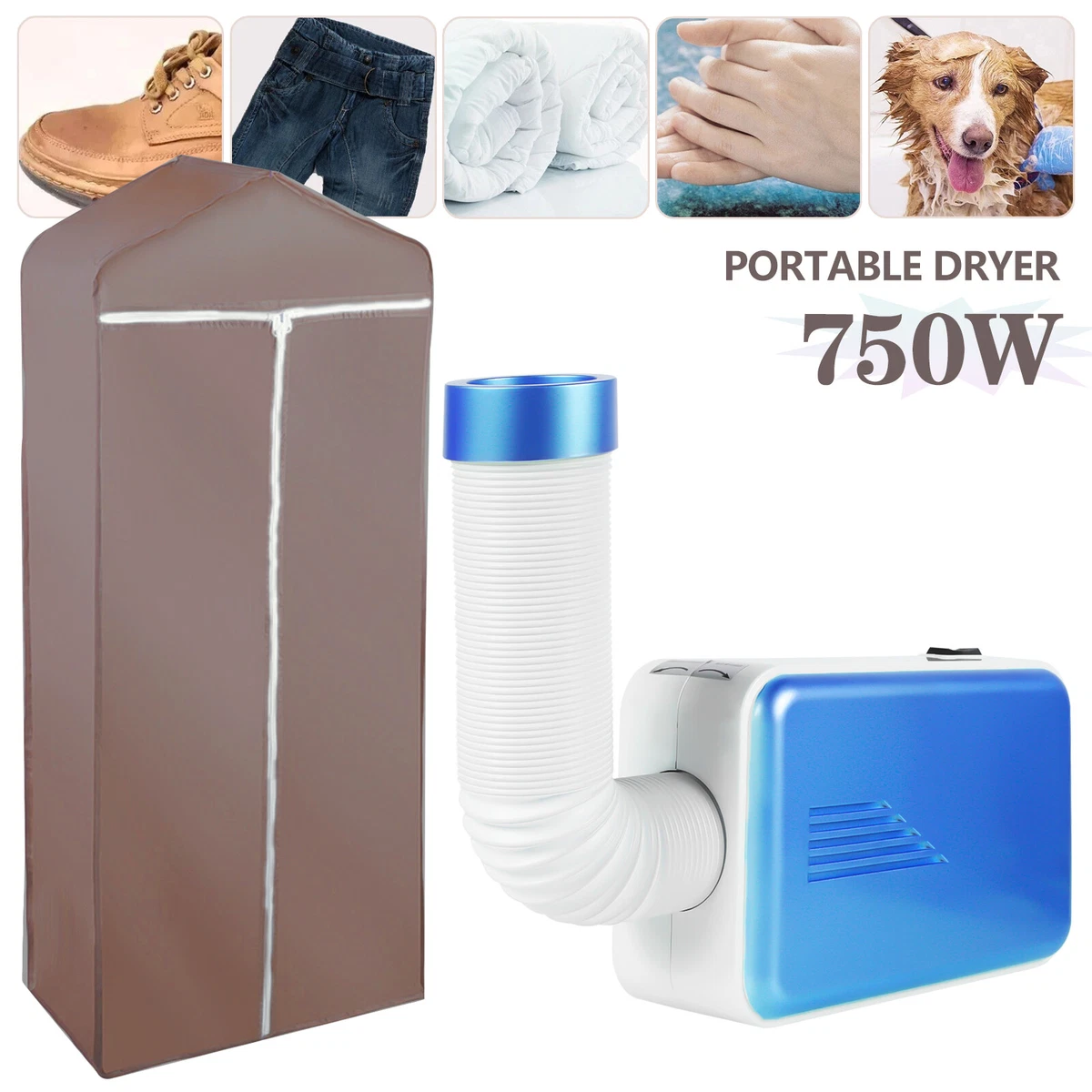 Electric Clothes Dryer Rotating Fan Heater Shoes Warm Blanket