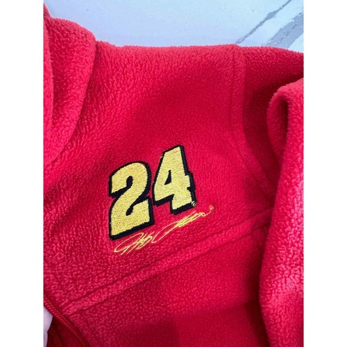 Columbia Jeff Gordon 24 Fleece Jacket Red Youth Size Small (8) - Picture 10 of 10