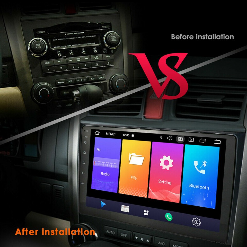 9" Android 13 Car Stereo For 2007-2011 Honda CR-V W/ CarPlay, Android Auto, GPS, WiFi & Backup Camera