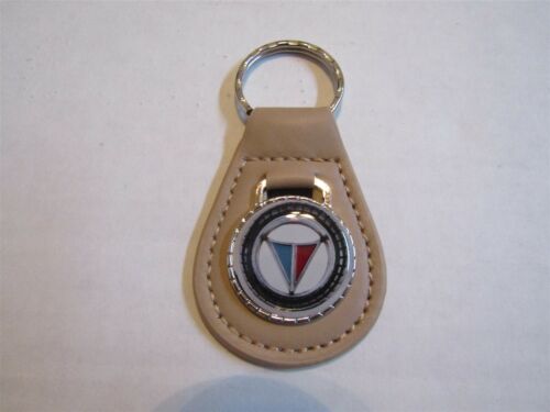 PLYMOUTH VALIANT AND PLYMOUTH LOGO EMBLEM KEYCHAIN KEYRING BIEGE - Picture 1 of 2