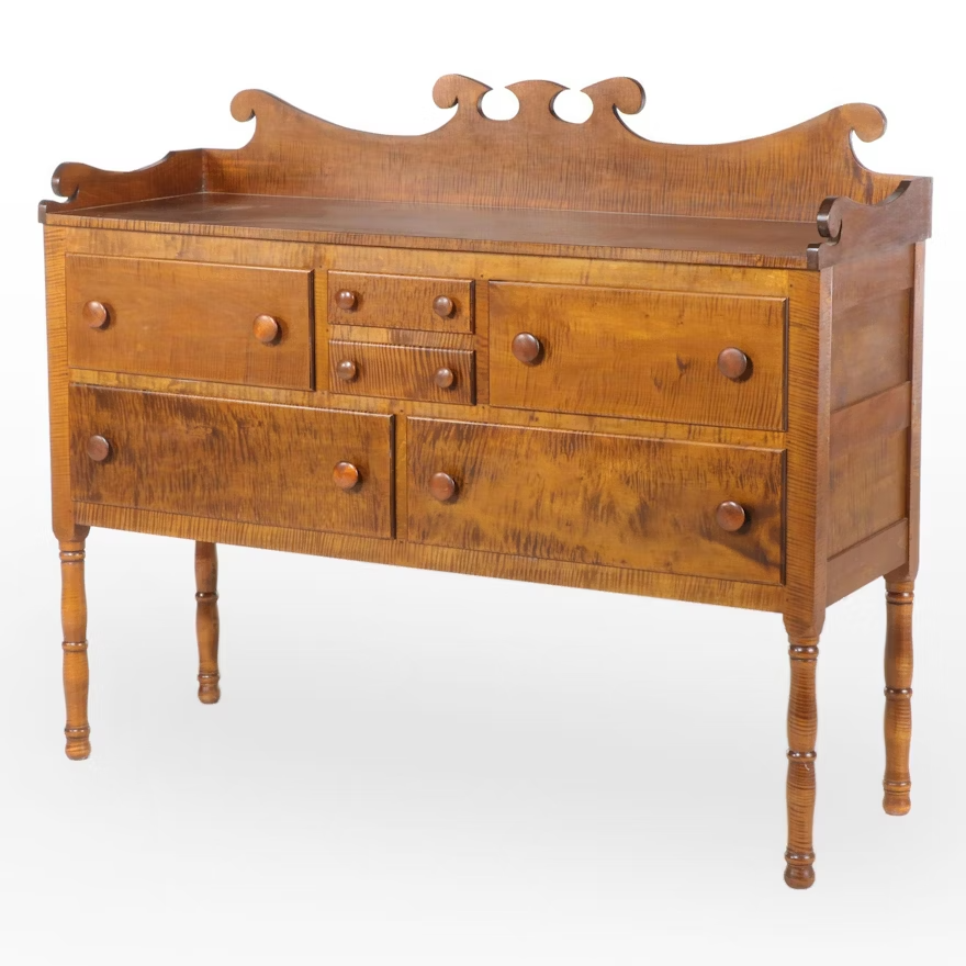 Burgner Family Tennessee Style Tiger Maple Sideboard | eBay