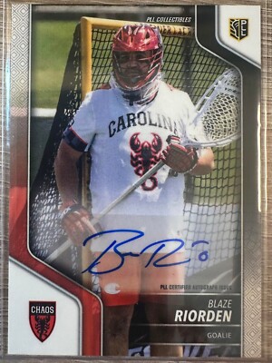 2024 PREMIER LACROSSE LEAGUE PLL BLAZE RIORDEN BASE AUTO #77 CHAOS!