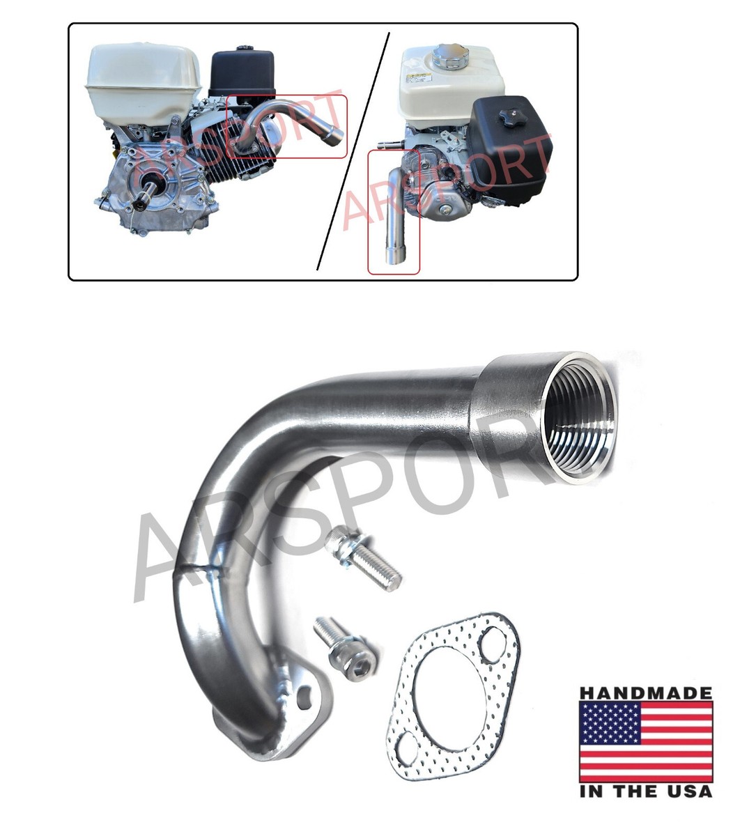 T F4209D.8055/1-54口19/140 Low Exhaust Pipe 1
