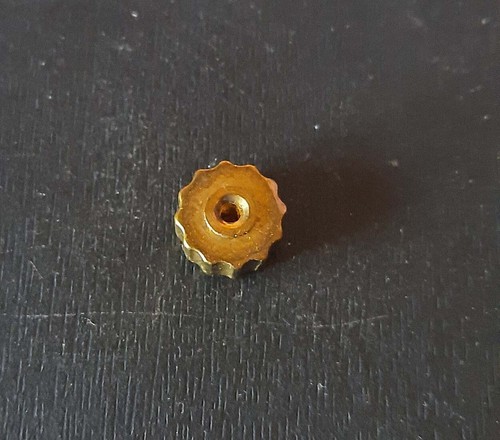 TASCHENUHR ZWIEBELKRONE VERGOLDET Ø 9,8MM HÖHE 4,5MM STEM Ø 1,8MM ~NOS~ - 第 2/2 張圖片