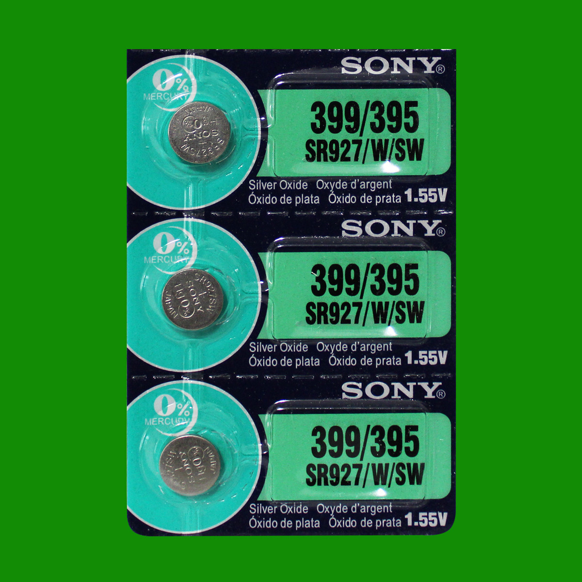 Batterie 399/395 Per Orologi (ex Sony) SR927W - 5 Pezzi, Voltaggio - Foto 9