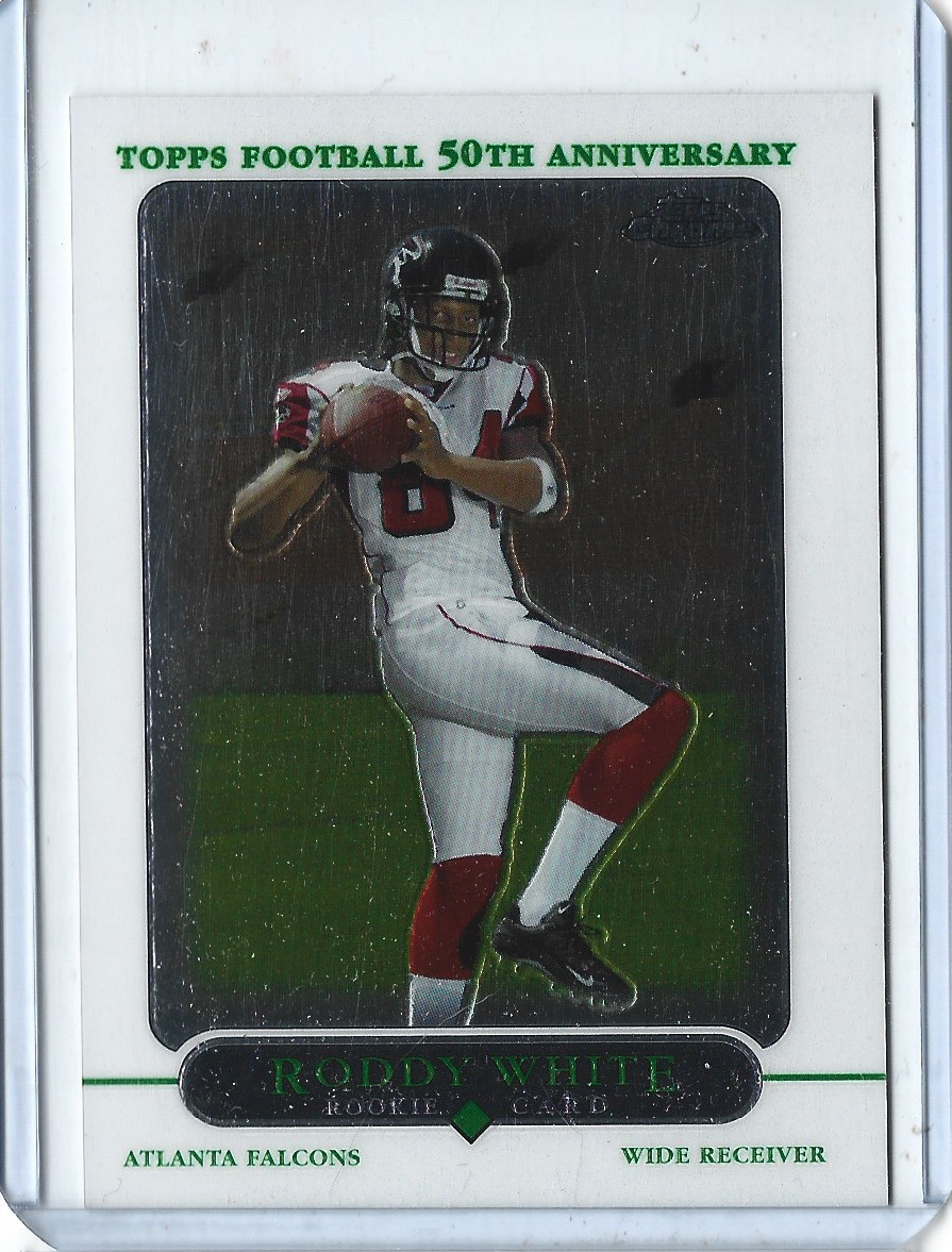 2005 Topps Chrome Roddy White Rookie Card #196 🏈🔥Set Break🔥🏈